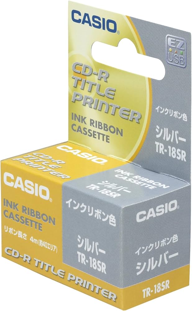 Amazon.co.jp: カシオ ディスクタイトルプリンター インクリボン TR