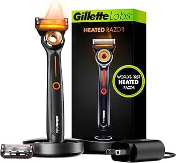 Amazon.com: Gillette Heated Razor for Men, Starter Shave Kit by