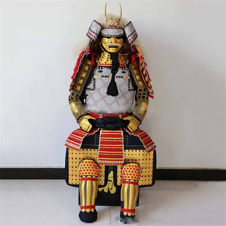 Amazon.co.jp: 手作り甲冑 兜 武士 鉄鎧 等身大甲冑 足 大人用 かぶる