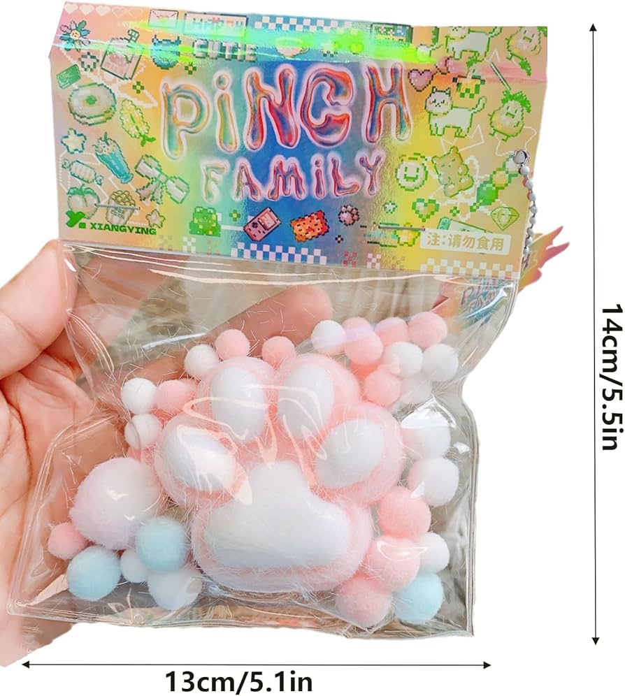 Amazon | Taba Squishy Cat Paw Squishy Toys ピンチファミリー