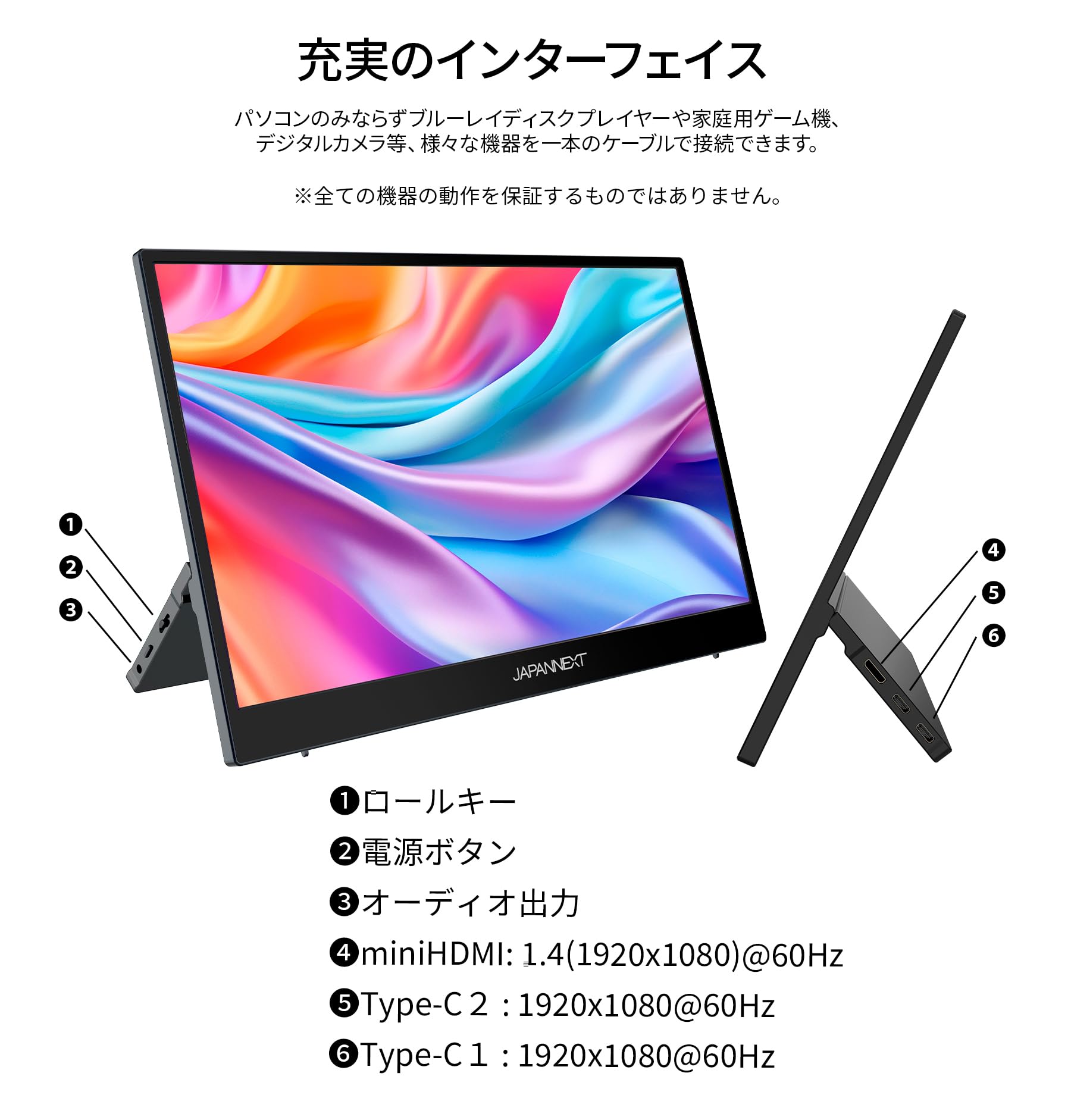 Amazon.co.jp: JAPANNEXT 14.1インチ モバイルモニター IPS パネル