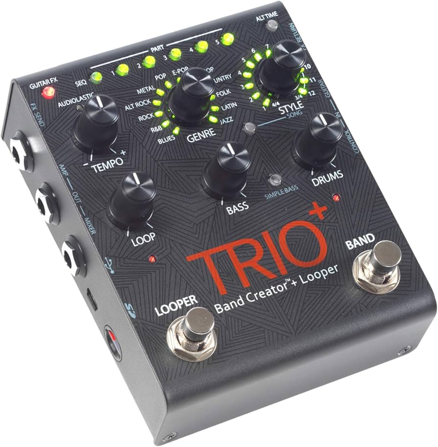Amazon.com: Digitech Trio+ Band Creator + Looper w/ Patch Cables