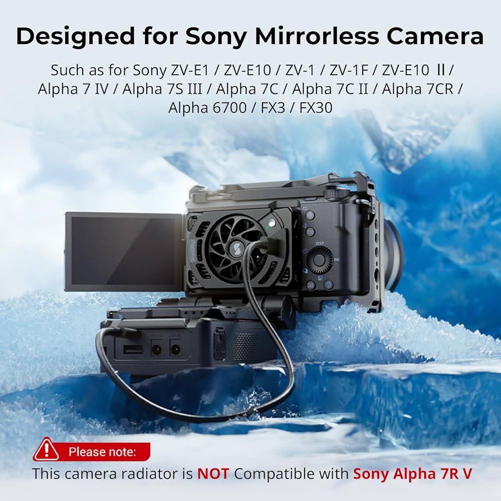 Amazon.co.jp: SmallRig TECカメラ冷却ファン Sonyミラーレスカメラ用