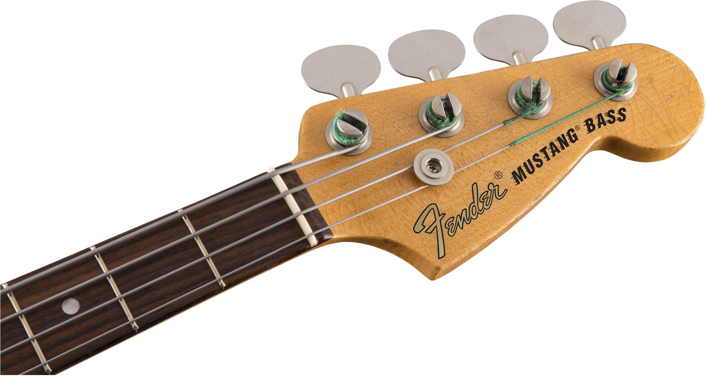 Amazon.com: Fender JMJ Road Worn Mustang Bass, Faded Daphne Blue