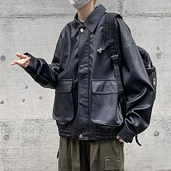 Amazon | [Sakunaca] レザージャケット 革ジャン メンズ カジュアル