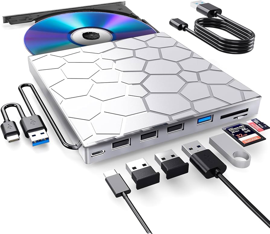 Amazon.com: BPAKDU External CD/D1VD Drive for Laptop, DVD Player