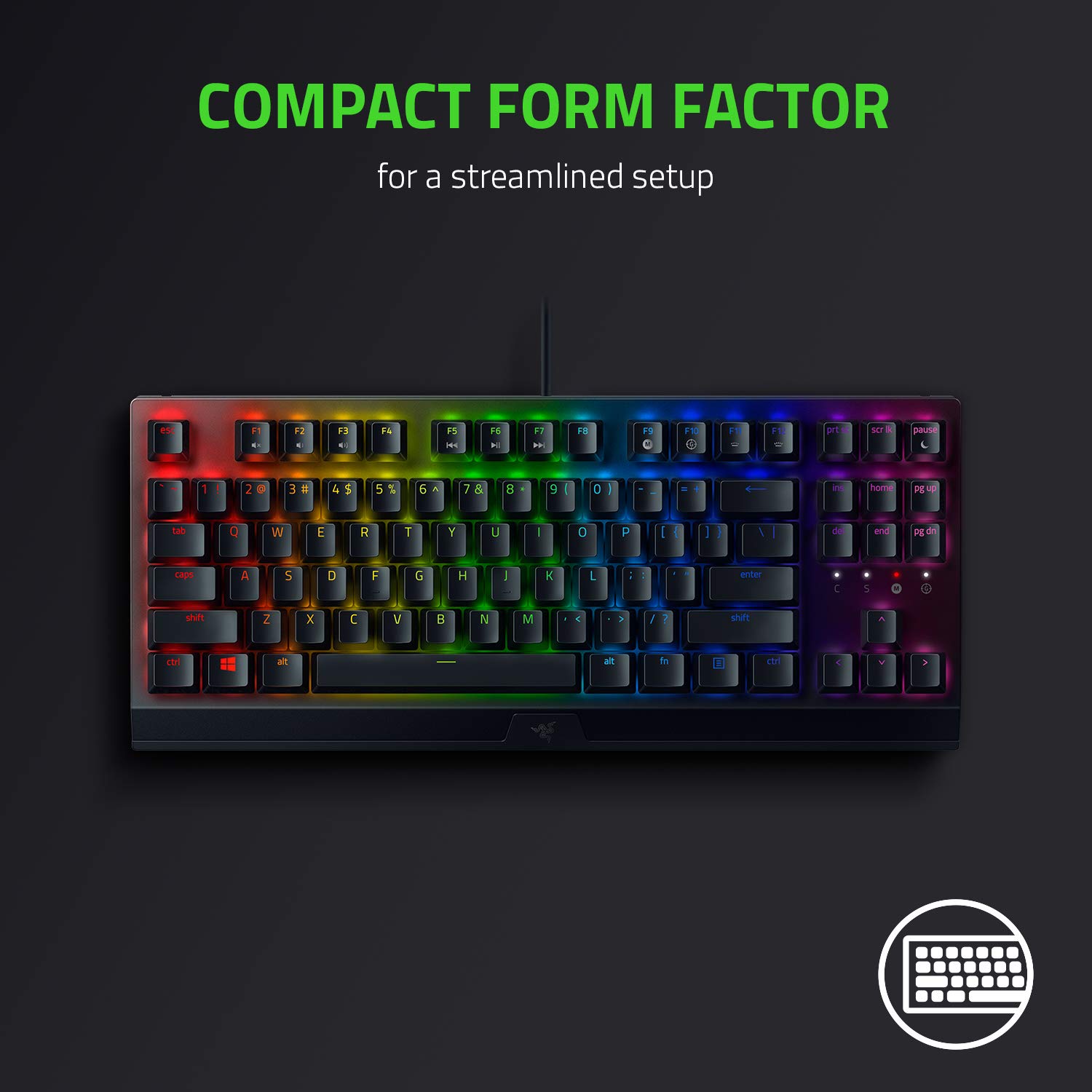 Razer BlackWidow V3 TKL Mechanical Gaming Keyboard: Yellow