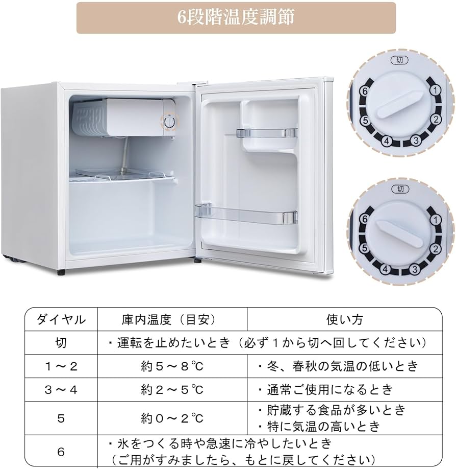 Amazon | Smad 冷蔵庫 小型 46リットル 小型冷蔵庫1ドア 超薄型