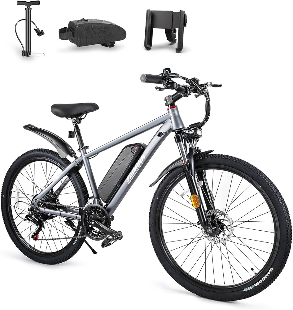 Amazon | 電動アシスト自転車 マウンテン自転車 26インチ マウンテン