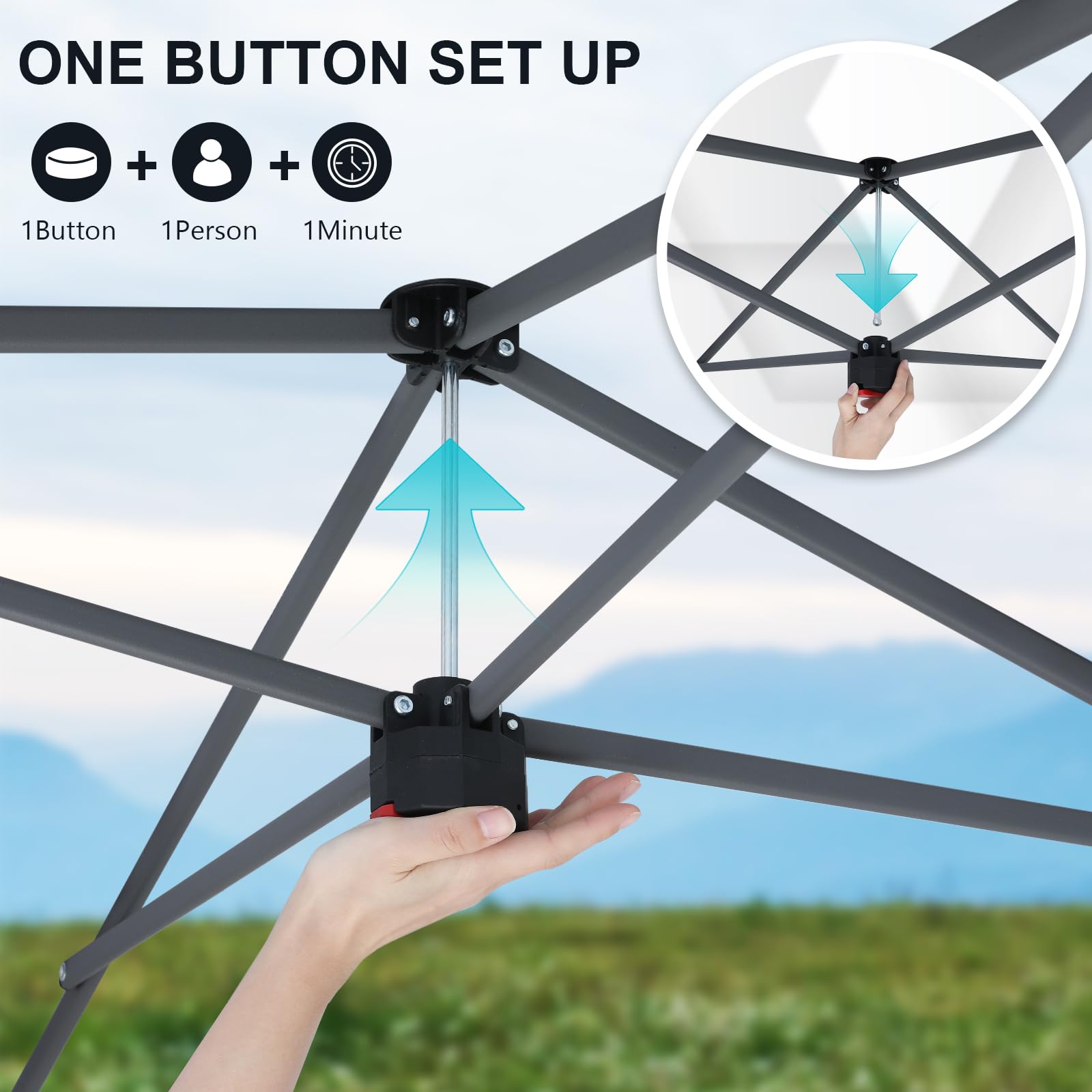 Amazon.co.jp: COOSHADE 13x13 ポップアップガゼボテント 屋外