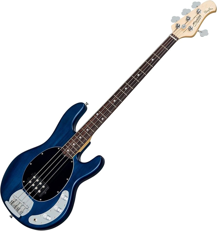 Amazon | Sterling By Musicman SUB STINGRAY RAY4 TRANS BLUE SATIN