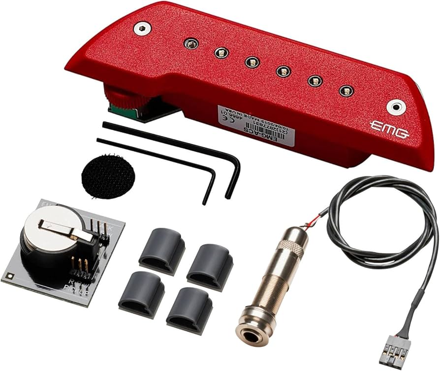 Amazon.com: EMG ACS Acoustic Guitar Pickup Level 1 Red : Musical