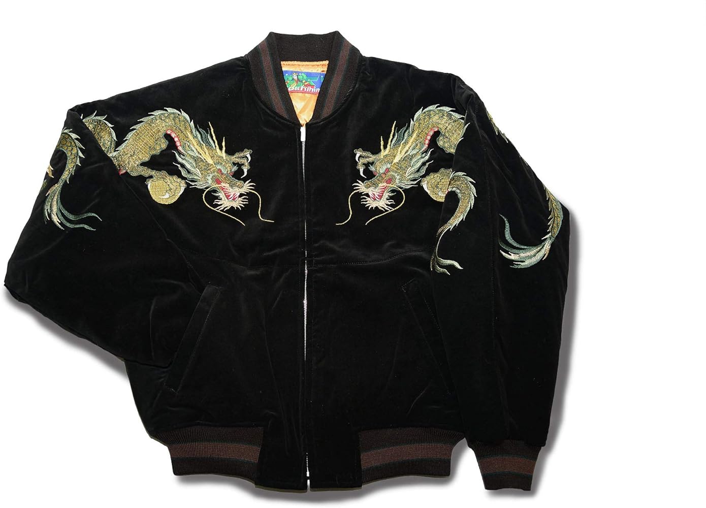 Amazon.co.jp: [星姫] (hoshihime スカジャン(胸つなぎ玉龍) 別珍