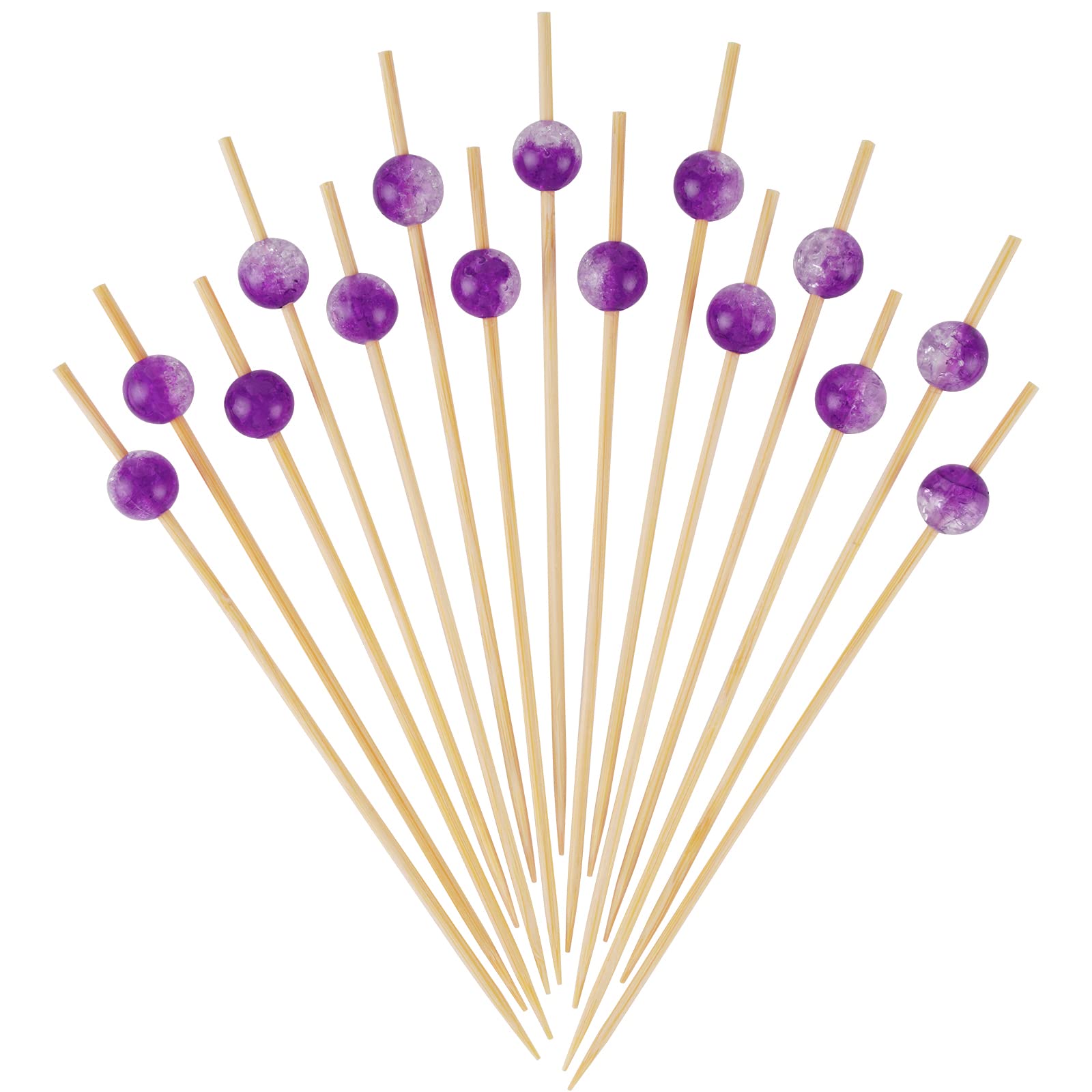 Amazon.com | Minisland Amethyst Purple Pearl Cocktail Picks, 4.7