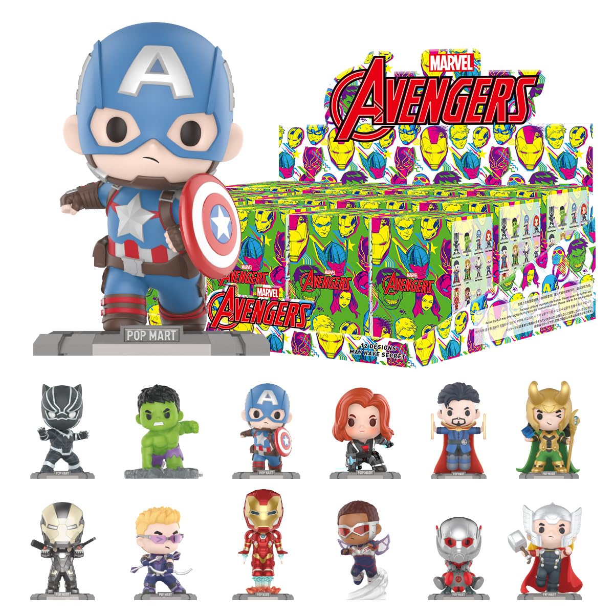 Amazon.co.jp: POP MART MARVEL アベンジャーズ シリーズ【1ピース