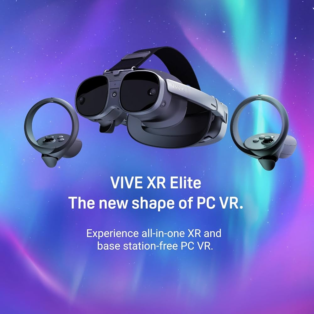 Amazon.com: HTC Vive XR Elite with Deluxe Pack — Mixed Reality and
