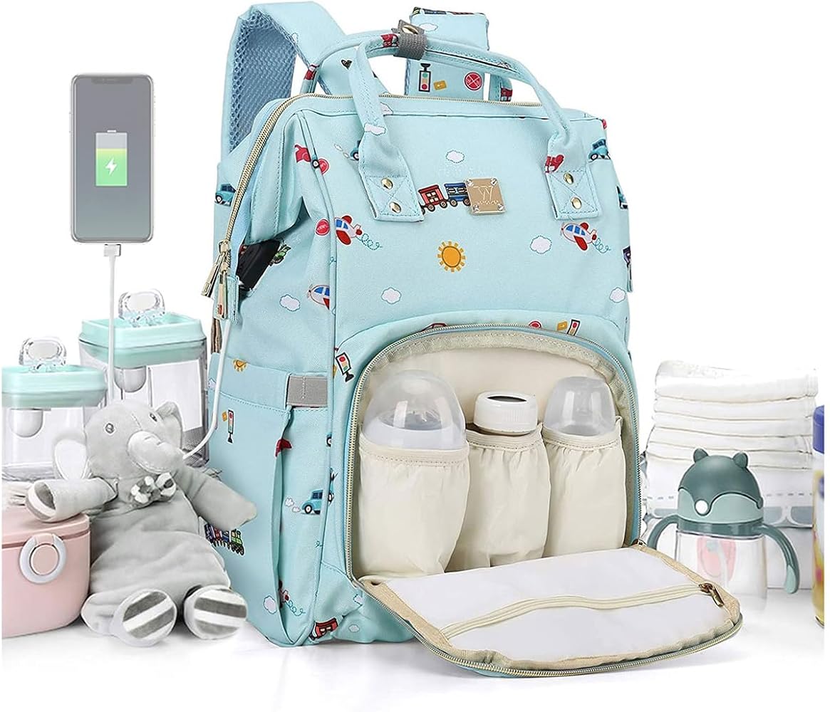 Amazon.com: Diaper Bags Backpack Baby Bag for Mom Dad Baby Girls