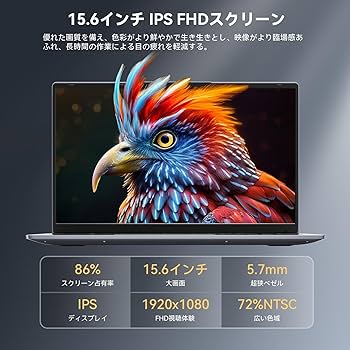 Amazon.co.jp: ノートパソコン 15.6インチ Windows 11 第12世代 N95