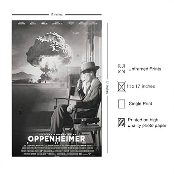 Amazon.co.jp: Kerry dober モノクロ オッペンハイマー 映画ポスター