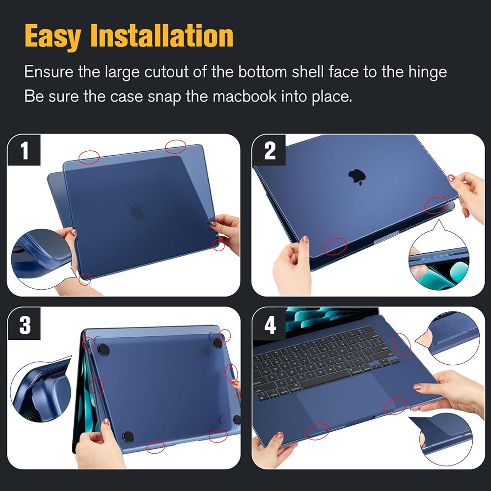 Amazon.com: Fintie Case for MacBook Air 15 Inch A3241 A3114 A2941