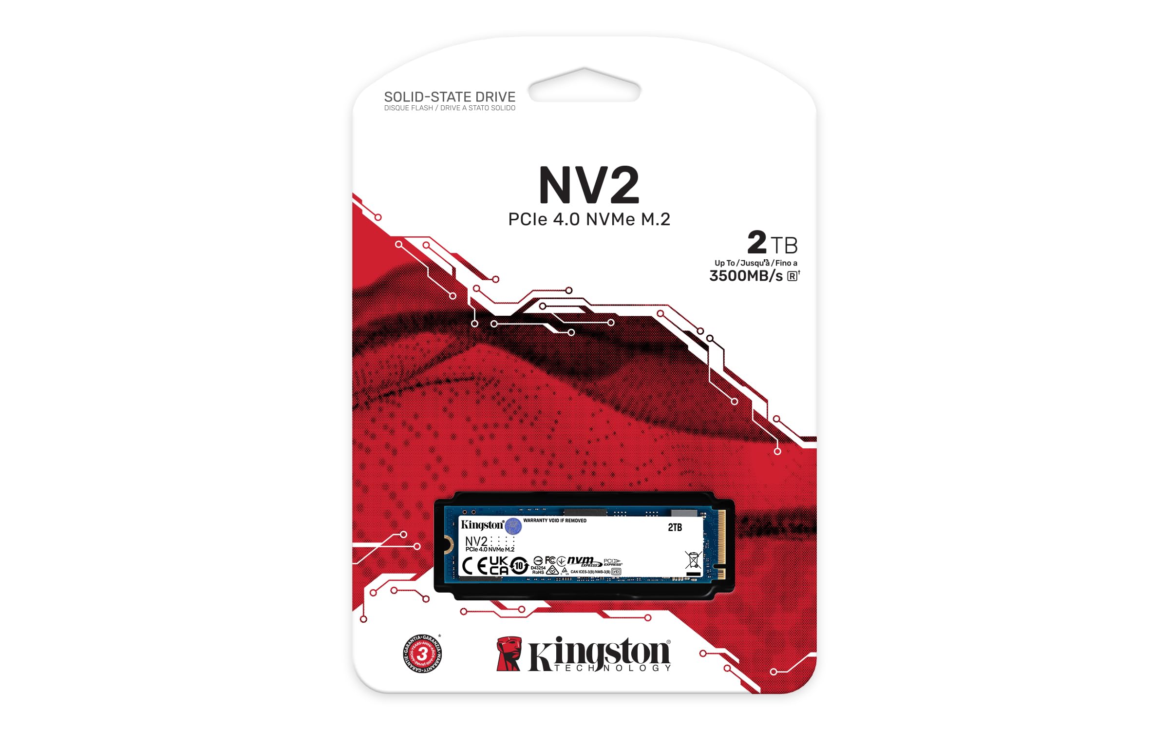 Amazon.com: Kingston NV2 2TB M.2 2280 NVMe SSD interno | PCIe 4.0