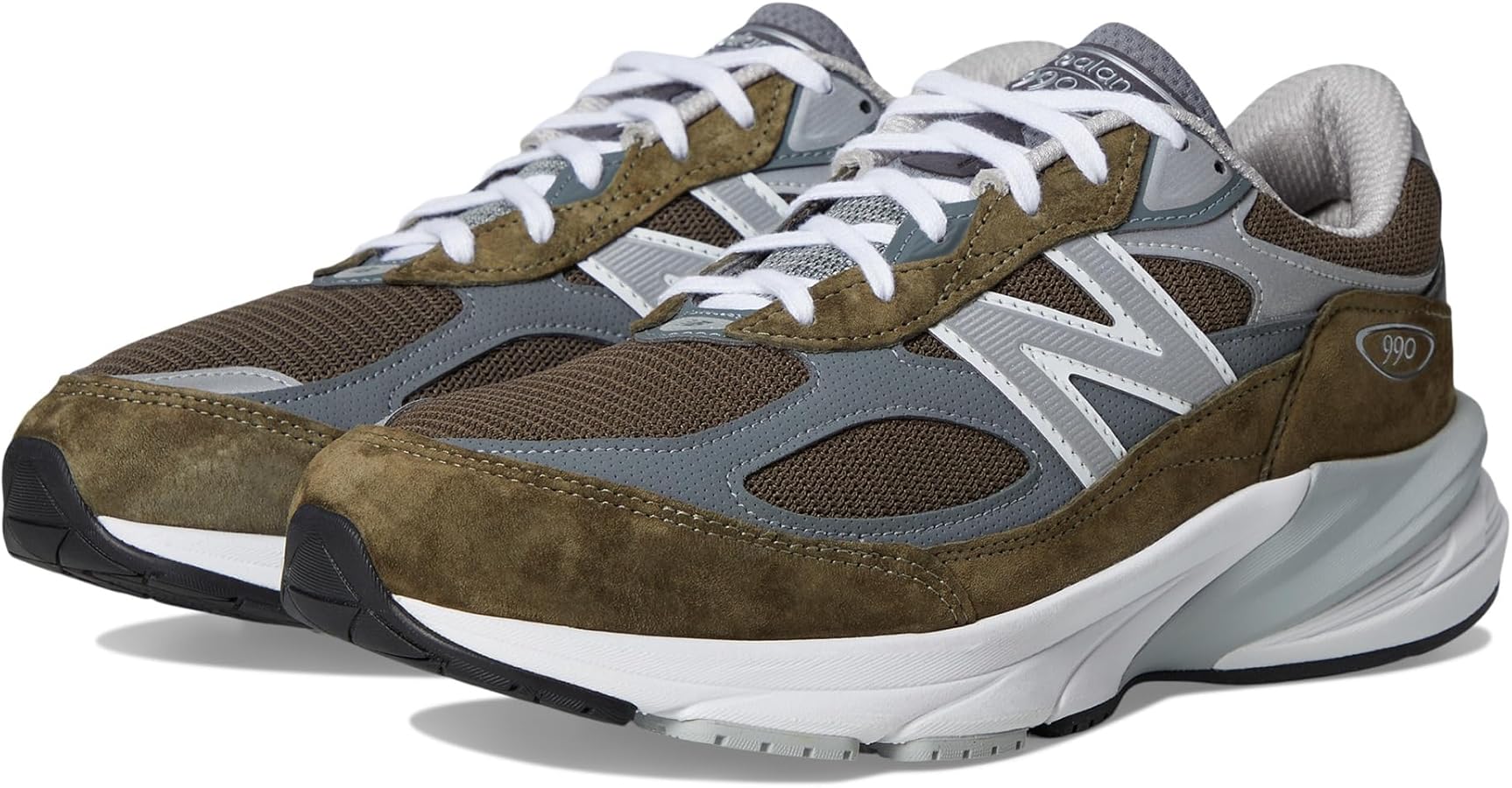 Amazon.com | New Balance Unisex Made in USA 990 V6 Sneaker,Olive