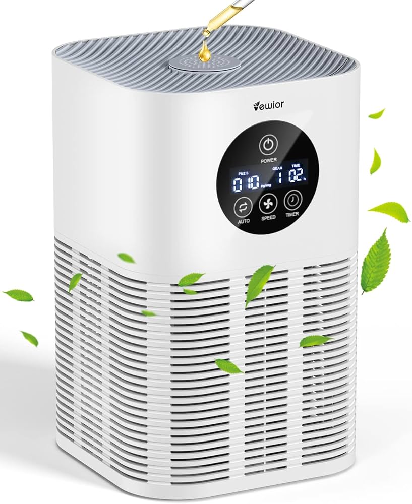 Amazon.co.jp: VEWIOR 空気清浄機 自動空気質検知 卓上 空気洗浄機