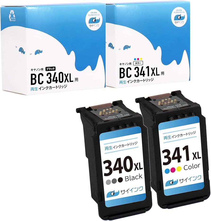 Amazon.co.jp: 【サイインク】キヤノン用 BC-340/341シリーズ FINE