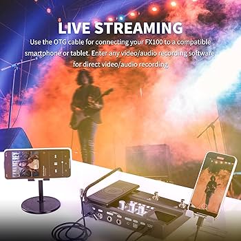 Amazon.com: FLAMMA FX100 Guitar Multi-effects Pedal with 55 Amp