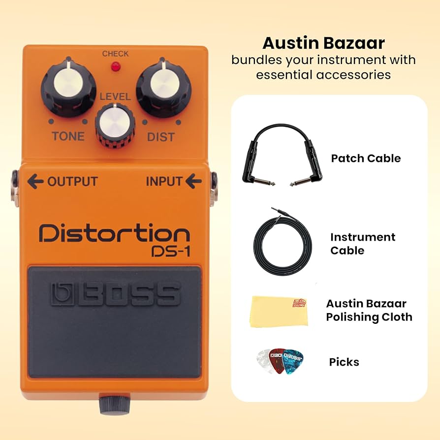 Amazon.com: Boss DS-1 Distortion Bundle with Gearlux Instrument