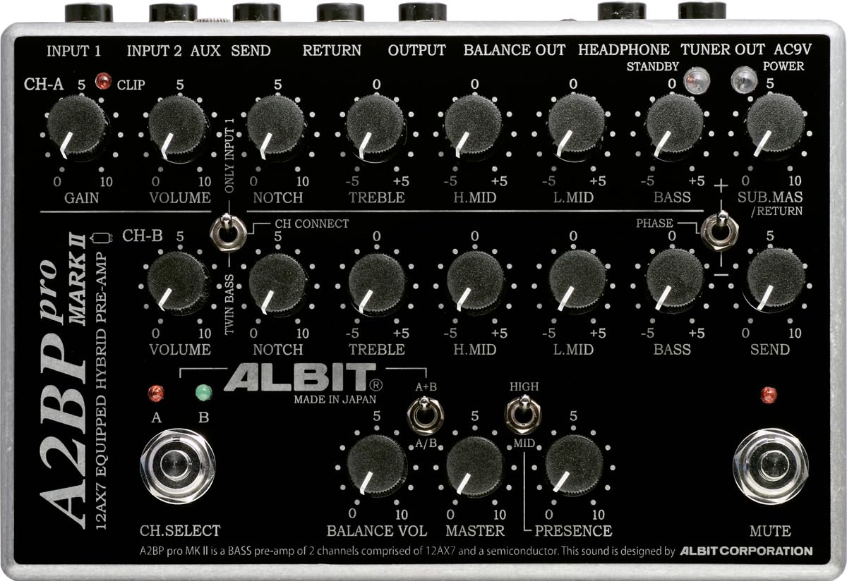 Amazon.co.jp: ALBIT / A2BP Pro MARK II 2CH BASS PRE-AMP アルビット