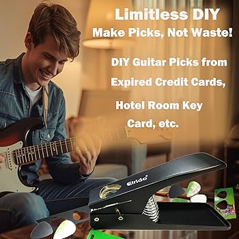 Amazon | Elrido ギターピックパンチツールキット - DIYカスタムギター