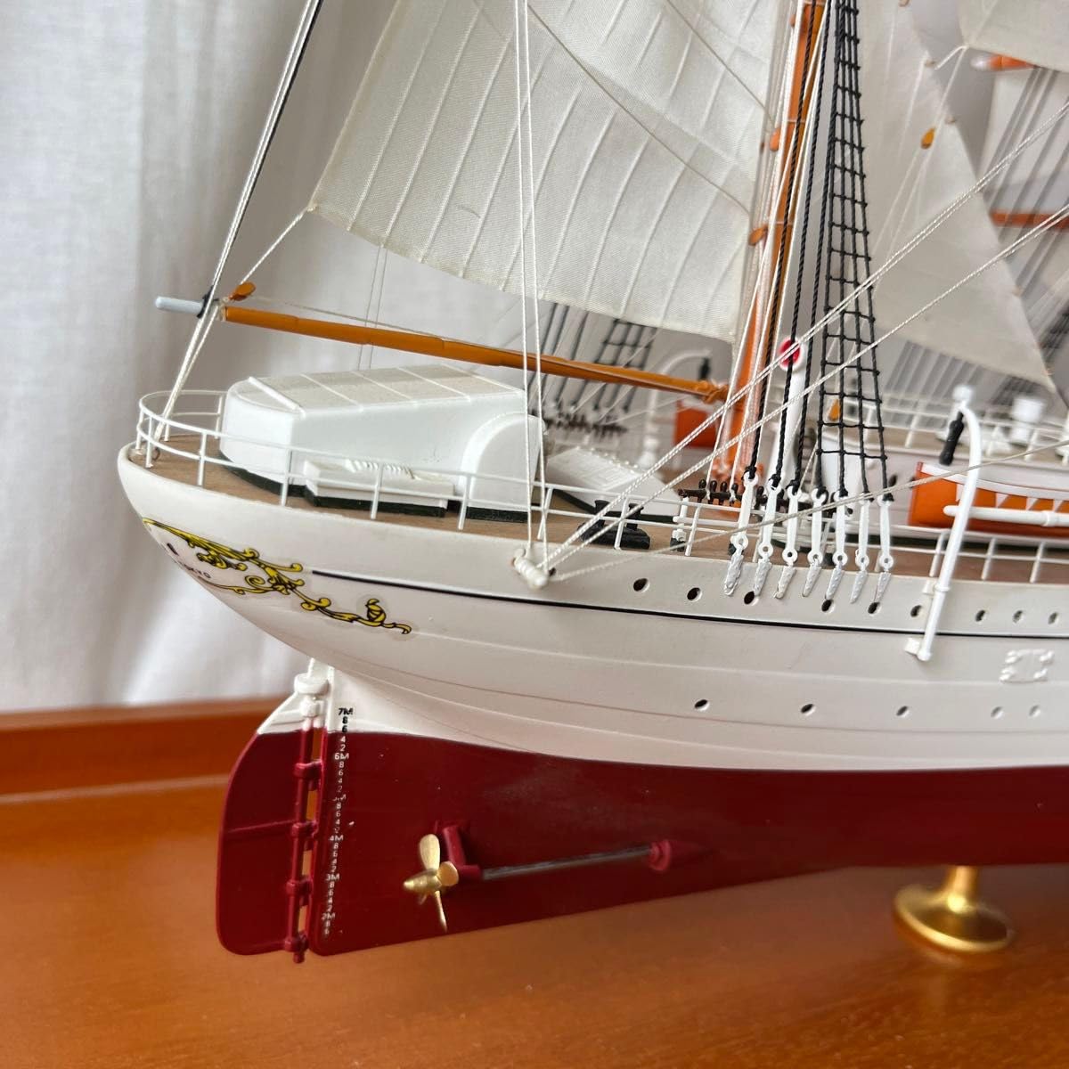 Amazon | 大型帆船模型 初代日本丸 模型 ガラスケース入り