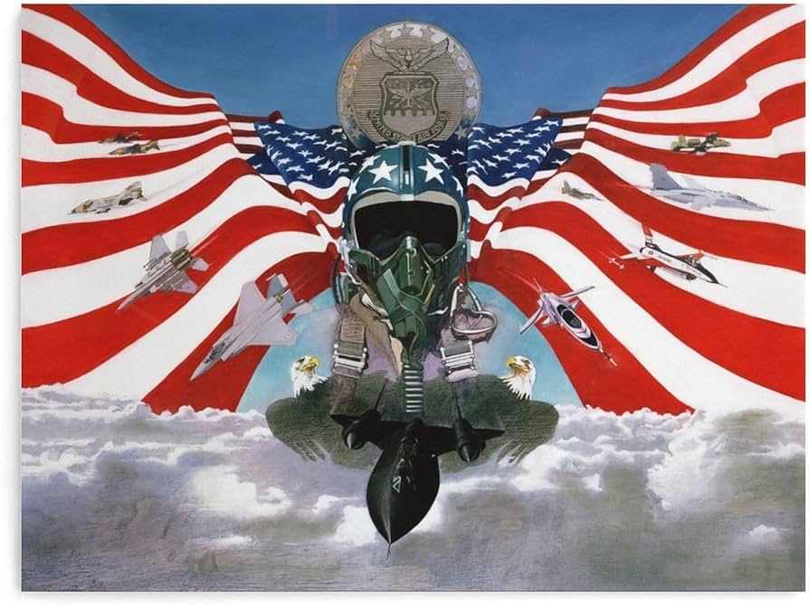 Amazon.co.jp: ビンテージポスター 愛国的な空軍 ポスター アメリカ