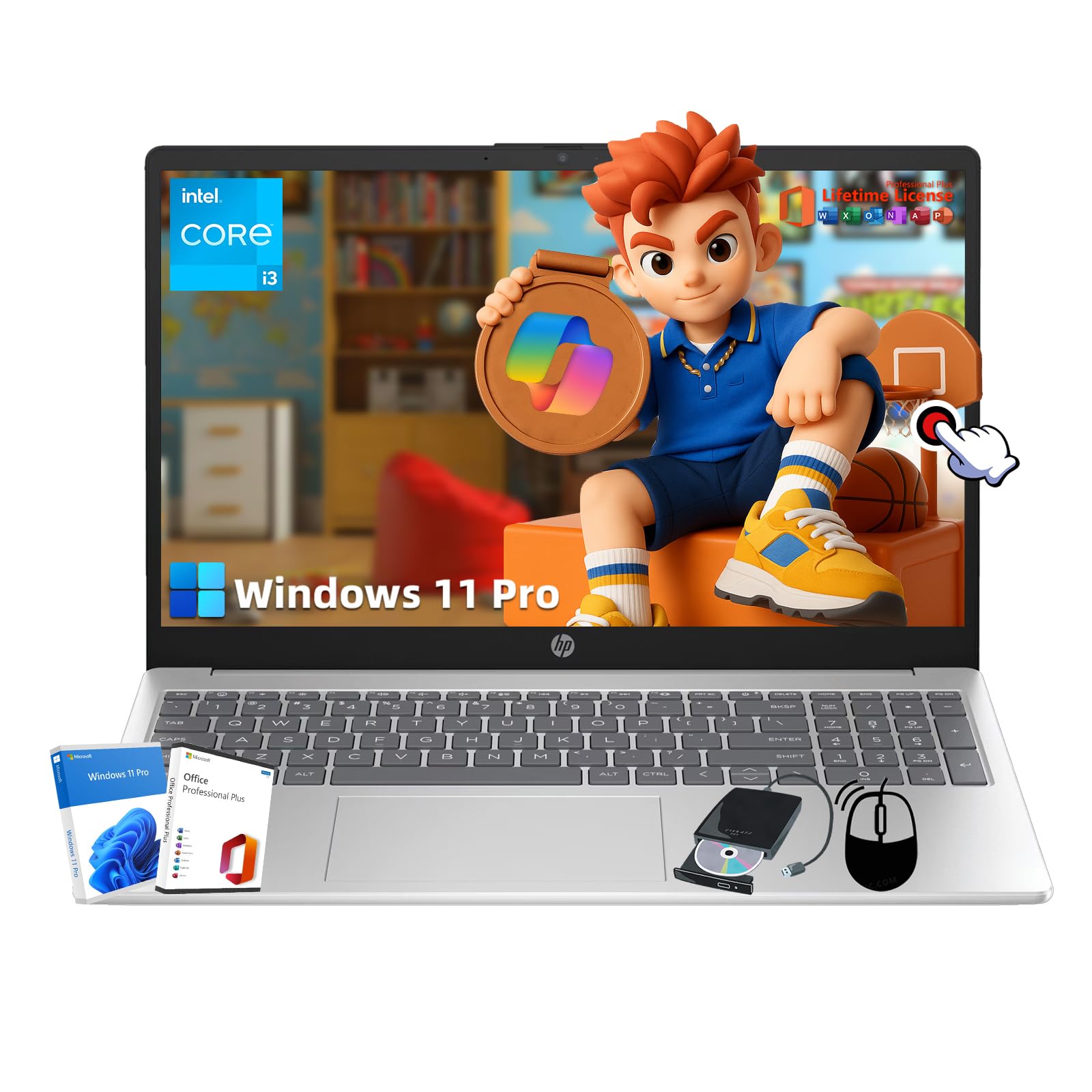 Amazon.com: HP 15.6 Business Touchscreen Laptop Computer - w