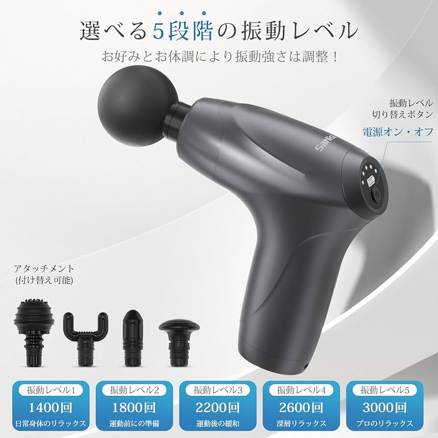 Amazon | 筋膜リリースガン【2024最新型】ハンディガン きんまく