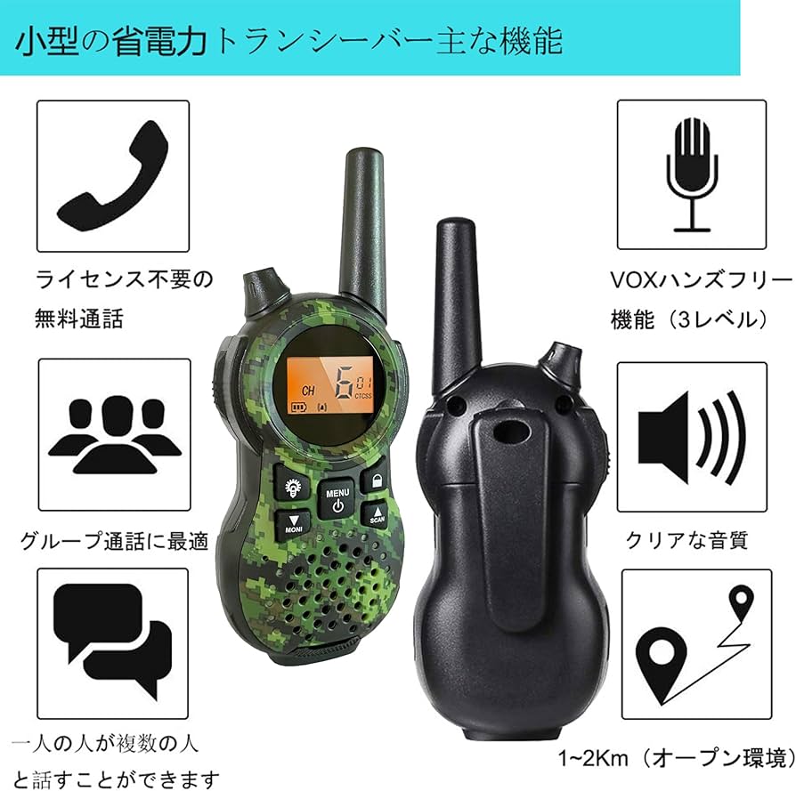 Amazon | 子供用 特定小電力トランシーバー 3台セット TRH 866 省電力
