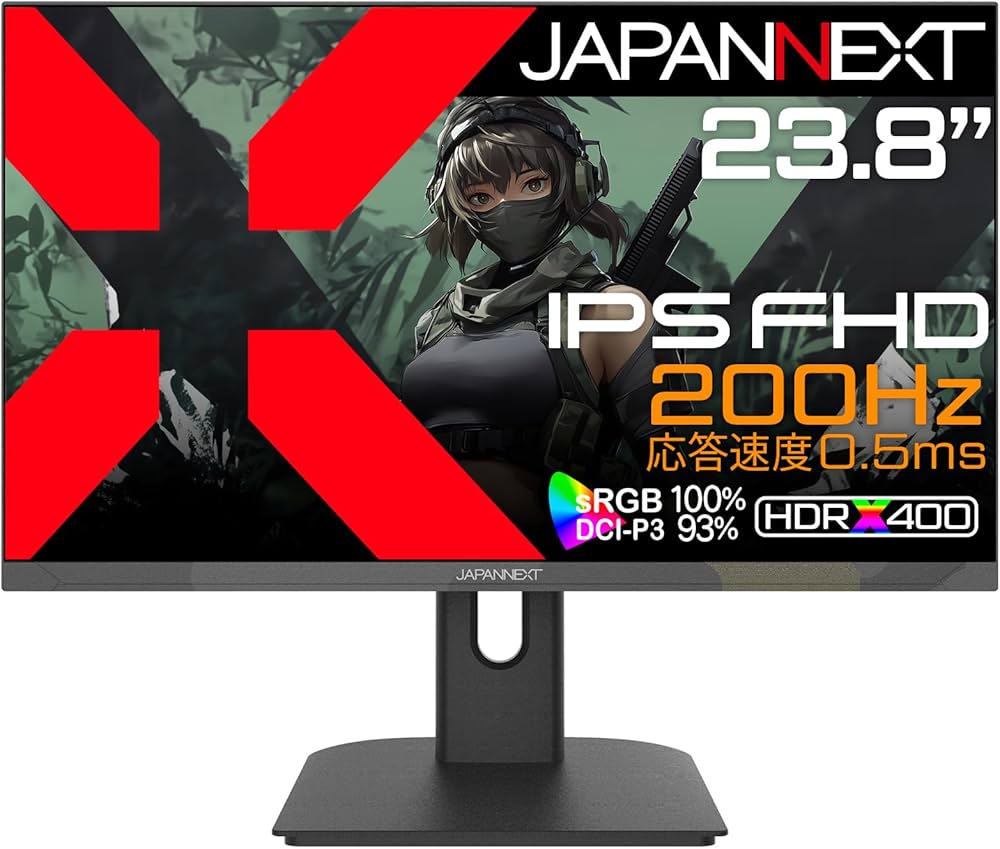 Amazon.co.jp: JAPANNEXT 23.8インチ IPSパネル搭載 200Hz対応 フルHD