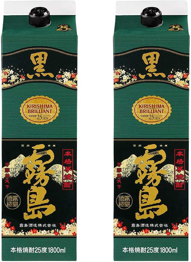 Amazon.co.jp: 霧島酒造 チューパック黒霧島 25度 [ 焼酎 宮崎県