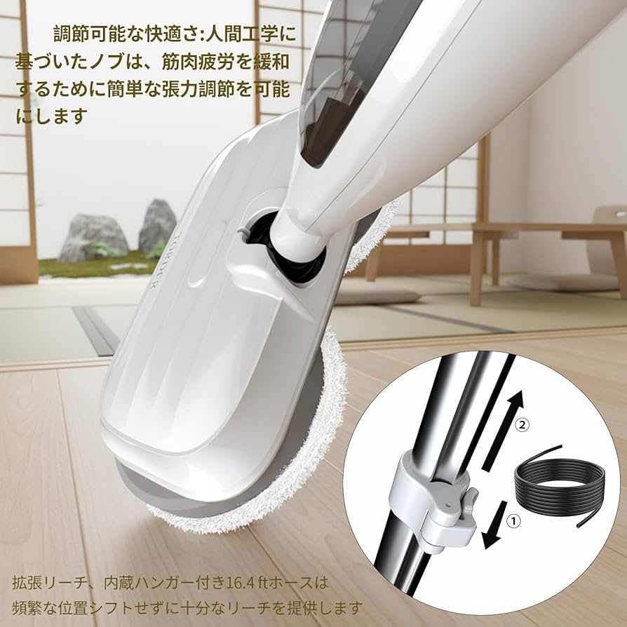 Amazon | Torder スチームクリーナー 高温スチームモップ スチーム掃除