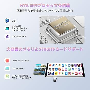 Amazon.co.jp: 8インチ タブレット G99、Headwolf FPad5 Android 14