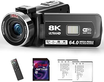 Amazon.com : 8K Video Camera - UHD 64MP Camcorder with 64GB SD