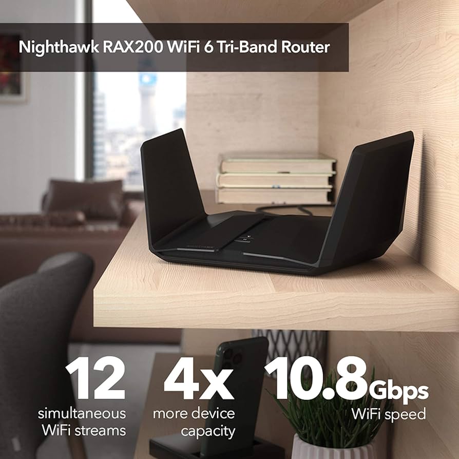 Amazon.com: NETGEAR Nighthawk WiFi 6 Router (RAX200) 12-Stream