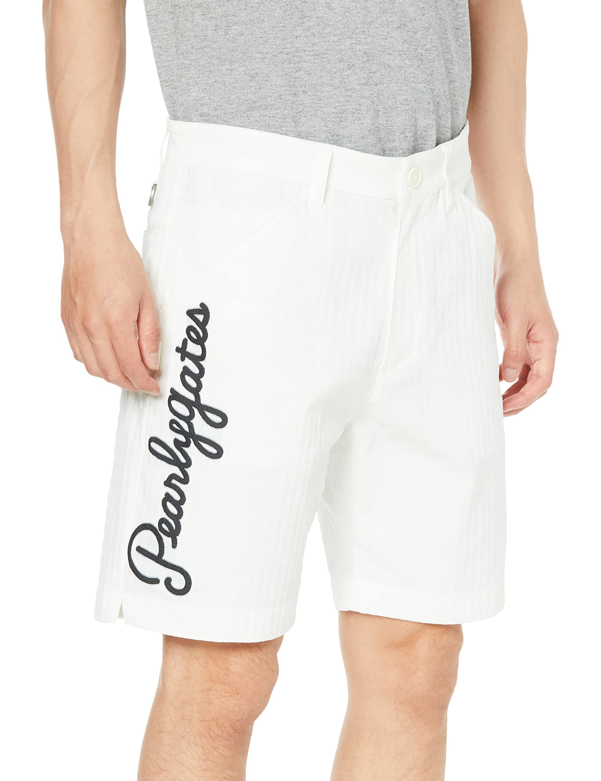 Amazon | [パーリーゲイツ] メンズ ショートパンツ PG筆記体ロゴ