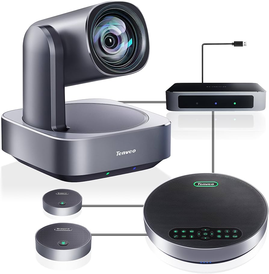 Amazon.com: Tenveo 4K PTZ Conference Room Camera System, AI Auto