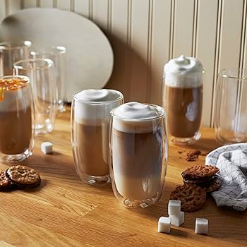 Amazon.com | ZWILLING Sorrento 8-pc Double-Wall Glass Latte Cup