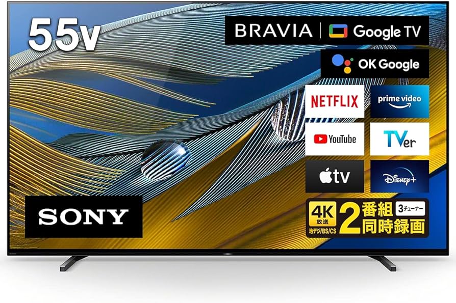 Amazon | ソニー 55V型 4K 有機EL テレビ ブラビア XRJ-55A80J OLED