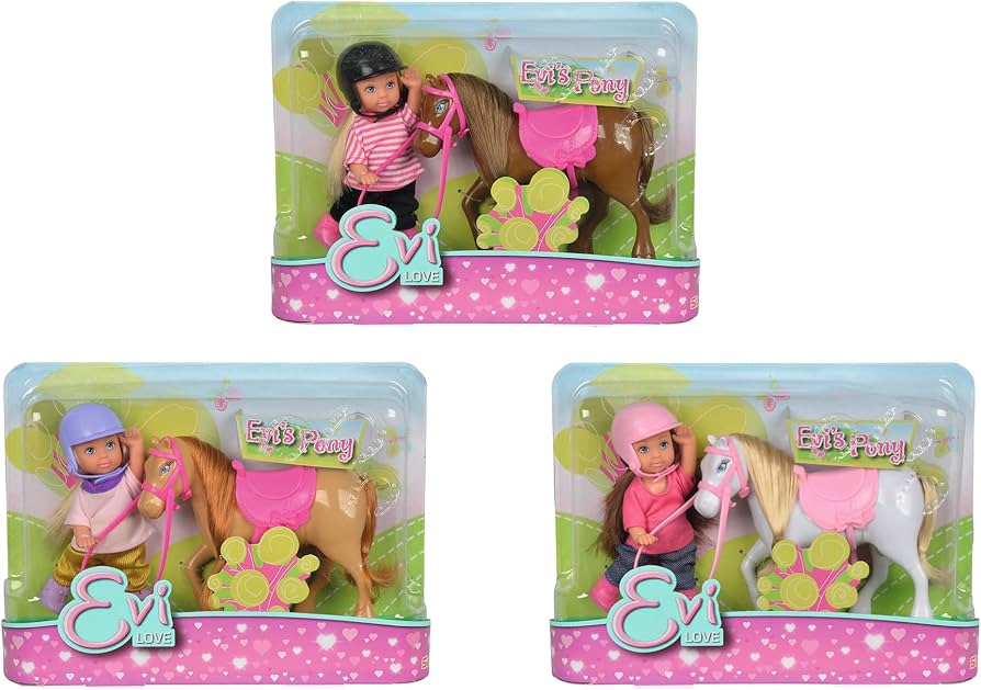 Amazon.co.jp: Evi LOVE Evi's Pony 12cmドール 人形 海外輸入品 馬