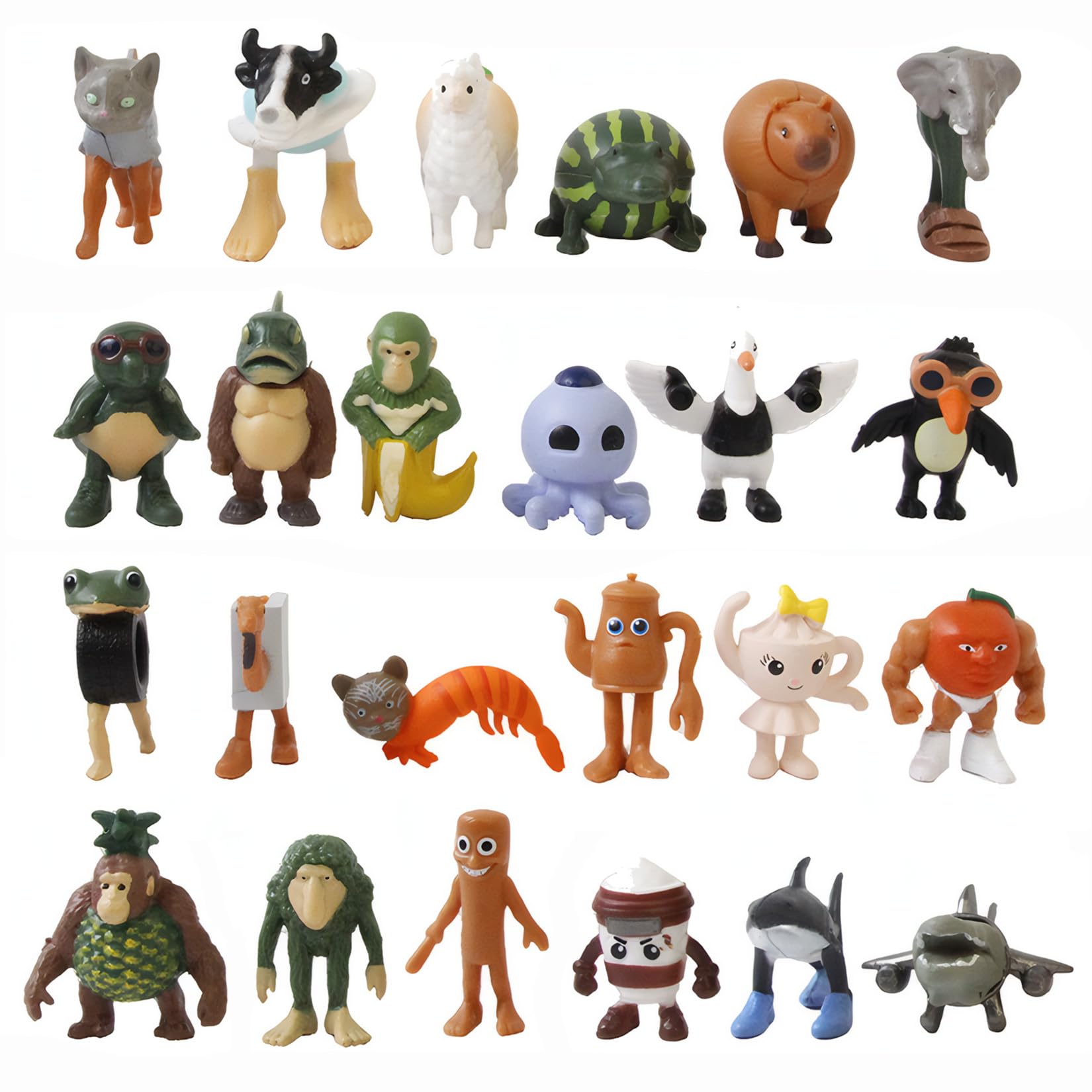 Amazon.co.jp: イタリアンブレインロットミームフィギュア 24点入り