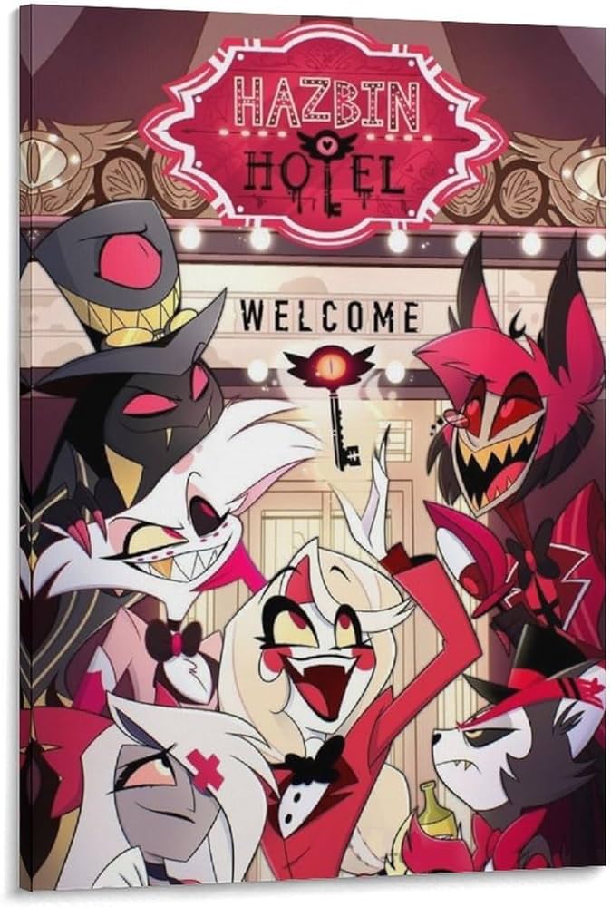 Amazon.co.jp: Helluva Boss (ハズビンホテル) アニメポスター テレビ